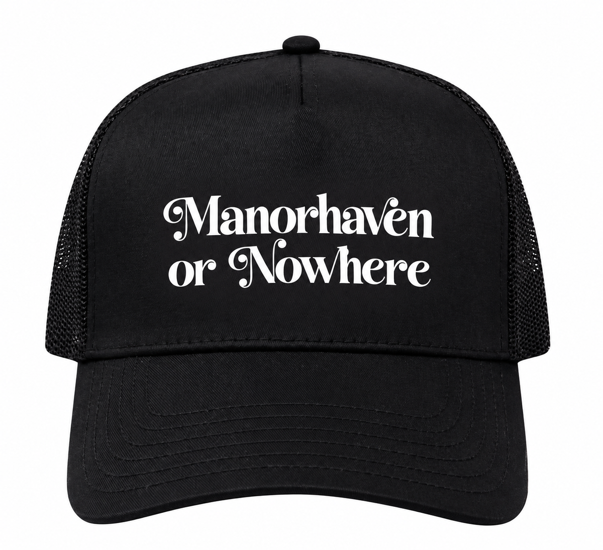 NEW! Manorhaven or Nowhere Trucker Hat