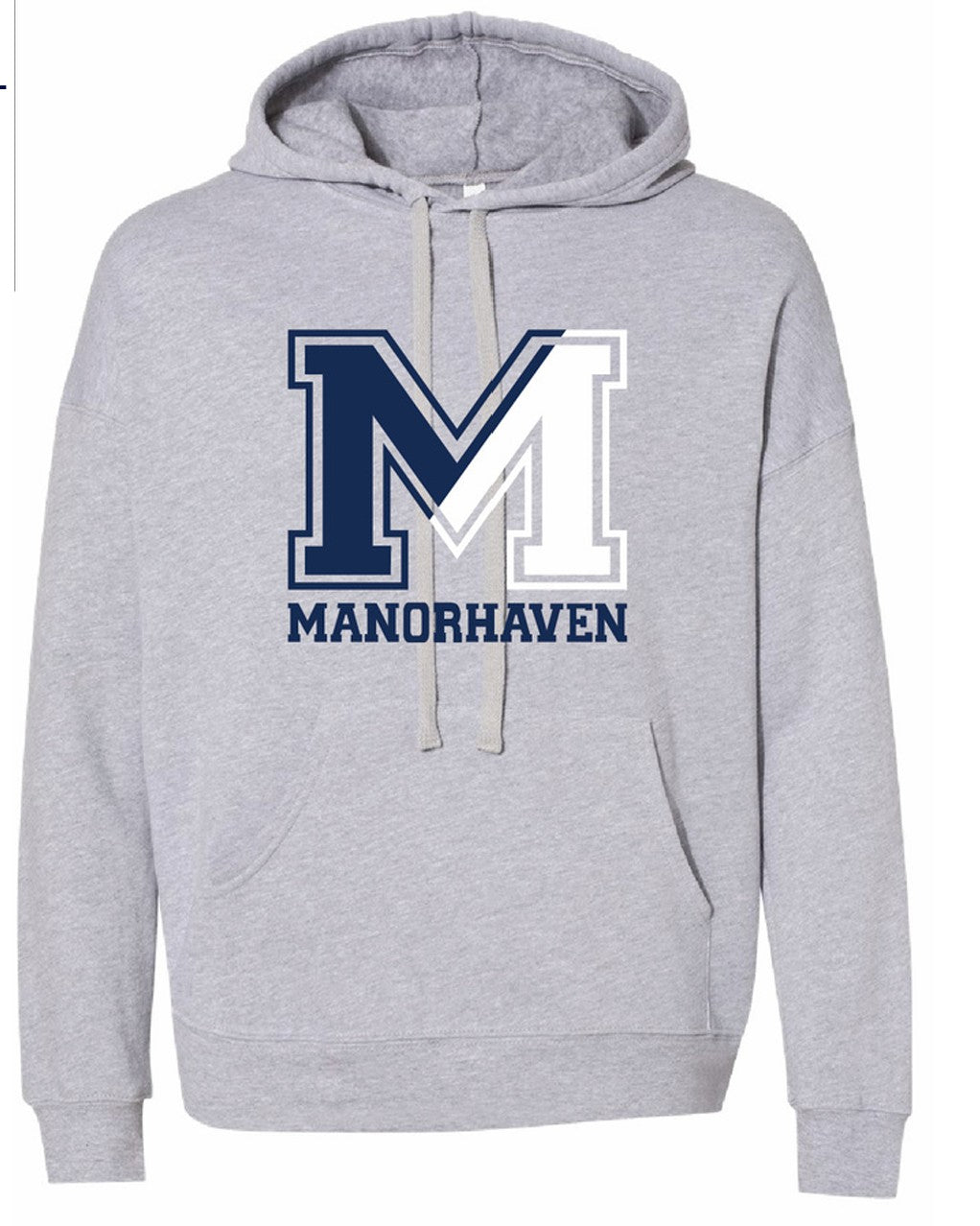 ADULT Grey Manorhaven Pullover Hoodie- ADULT SIZING ONLY